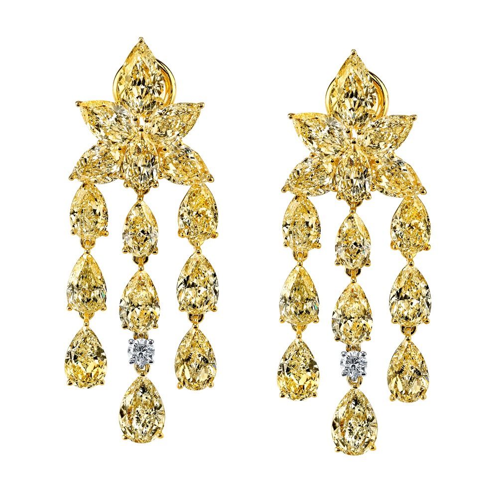 Diamond Shaped Chandelier Earrings – Jane Diaz NY