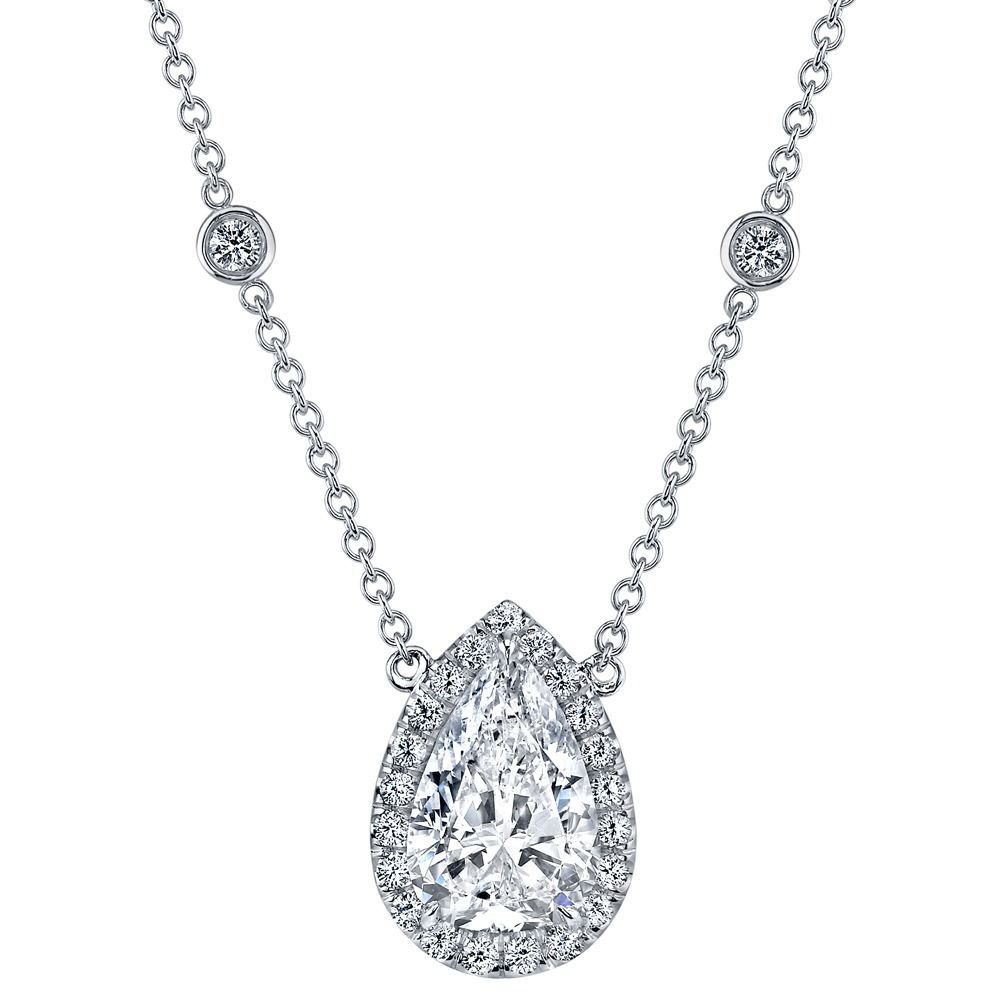 Pear Shape Diamond Lariat Necklace – Norman Silverman