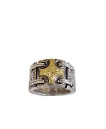 Konstantino DSK6202-130-10 Classics Sterling Silver and 18K Gold Ring