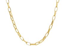 "Hoopla" 24K Gold Oval Link 19" Necklace