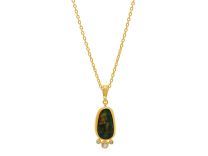 Gurhan OKN-YG-ETO-13527 "One-of-a-Kind" Gold Opal and Diamond Pendant Necklace