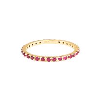 Kimberly Collins RI-ET-RB-RD-Y Yellow Gold Ruby Eternity Band