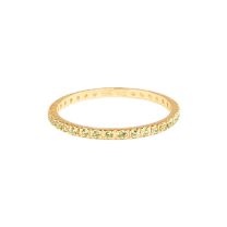 Kimberly Collins RI-ET-YSA-R-Y Yellow Gold Yellow Sapphire Eternity Band